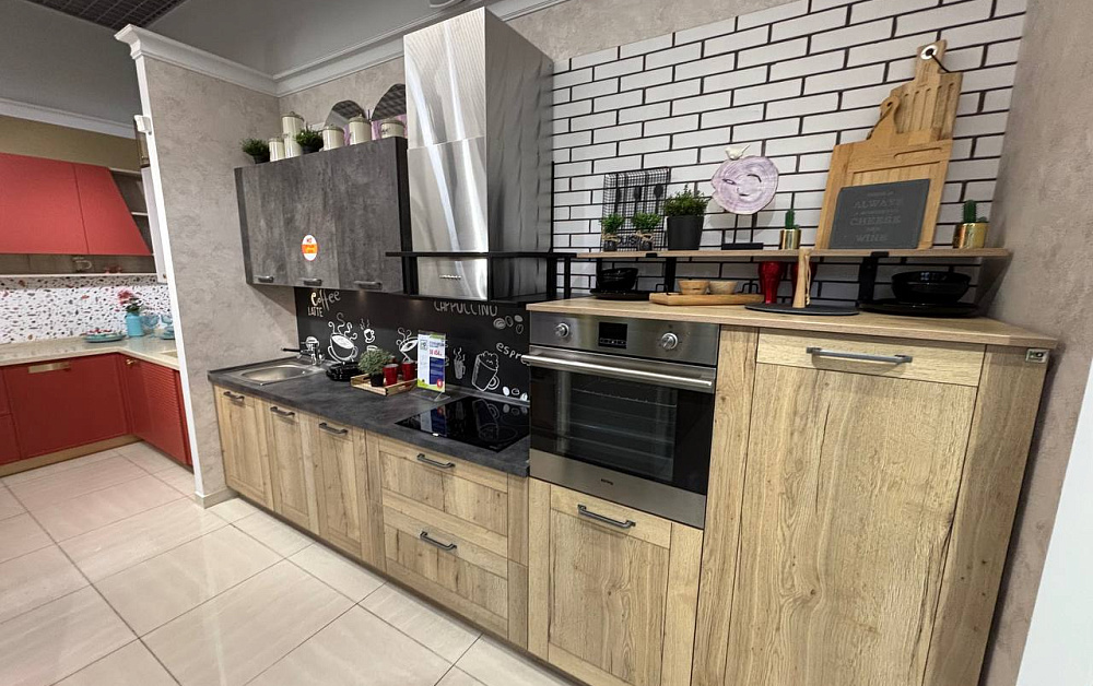 Кухня Стоун Фрейм прямая/ г.Люберцы