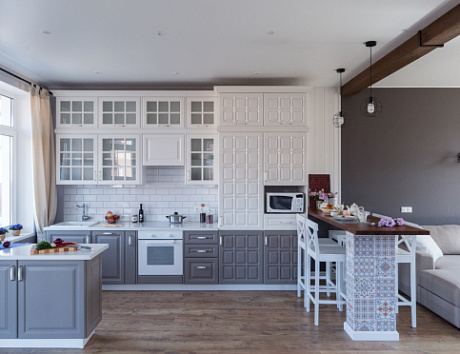 Серая кухня в Нижнем Новгороде