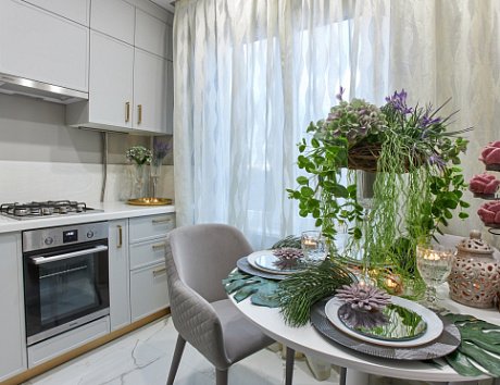Серая кухня в Егорьевске