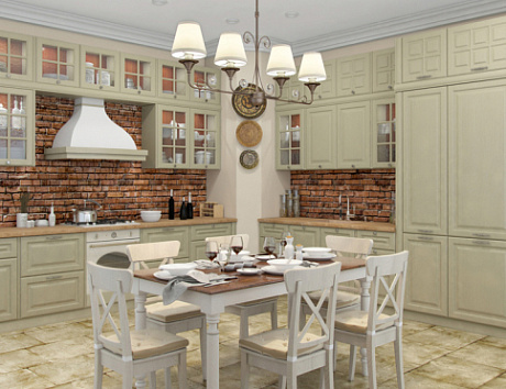 Светлая кухня в Сочи