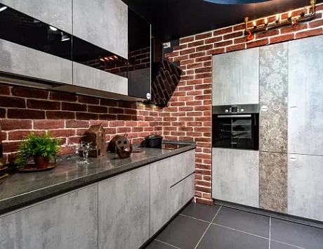 Коричневая кухня в Клину