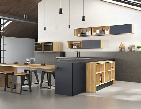 Кухня-столовая в частном доме. Классификация кухонь. Купить кухню углового дизайна или любой другой конфигурации с дальнейшим обустройством. 