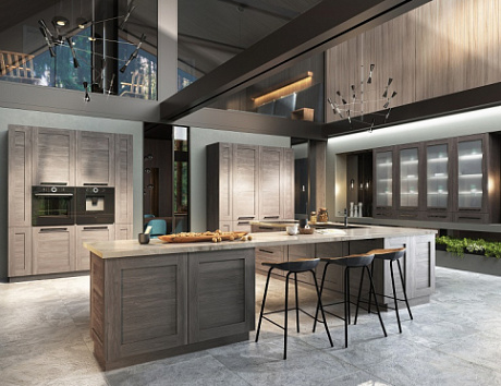 Коричневая кухня в Анапе