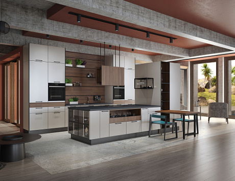 Стиль Лофт на кухне