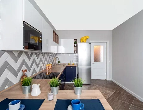 Синяя кухня в Казани