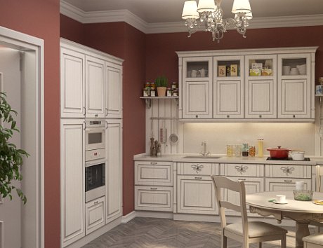 Светлая кухня в Воронеже