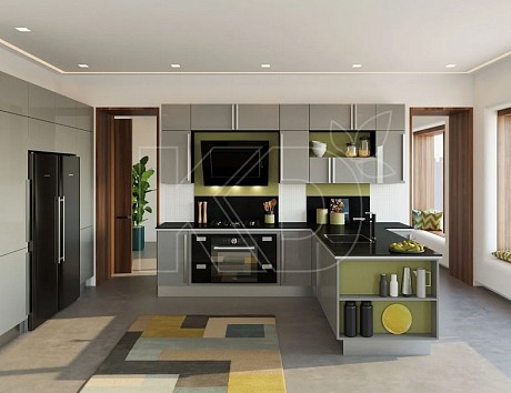 Размеры углового модуля кухни