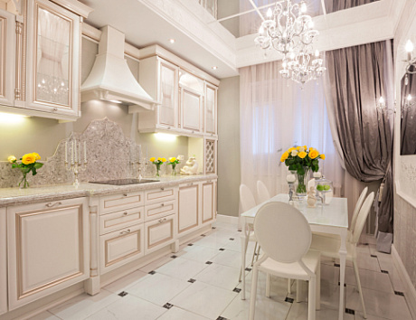 Бежевая кухня в Нальчике