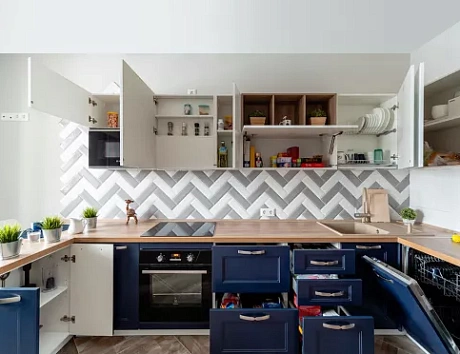 Синяя кухня в Наро-Фоминске