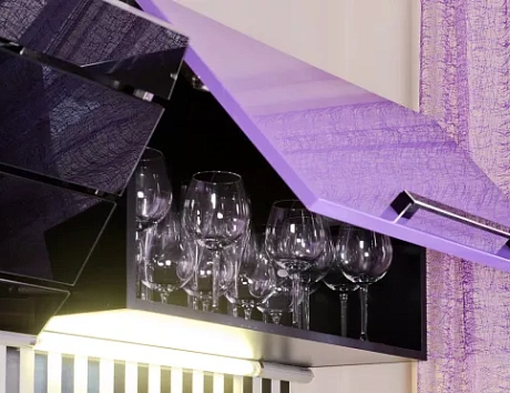 Фиолетовая кухня во Владивостоке