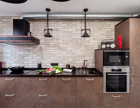 кухни в стиле лофт