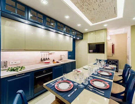 Синяя кухня в Казани