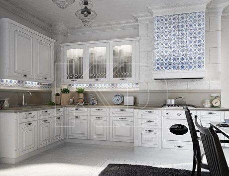Фасады кухни классика с патиной