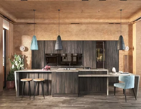Коричневая кухня в Мурманске