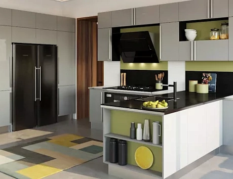 Серая кухня в Нижнем Новгороде