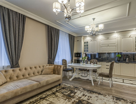 Бежевая кухня во Владивостоке