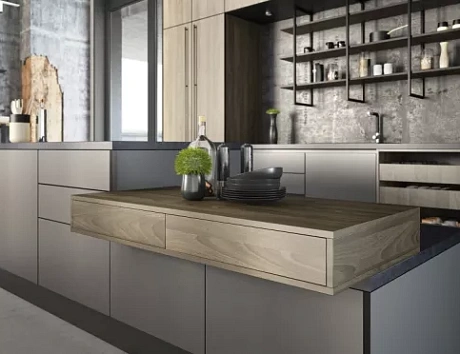 Коричневая кухня в Новосибирске