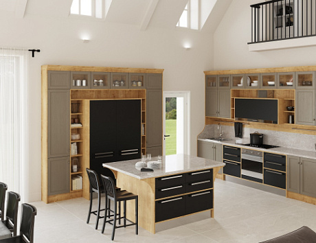 Коричневая кухня в Клину