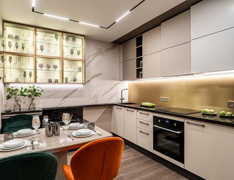 Прямые кухни, угловые кухни