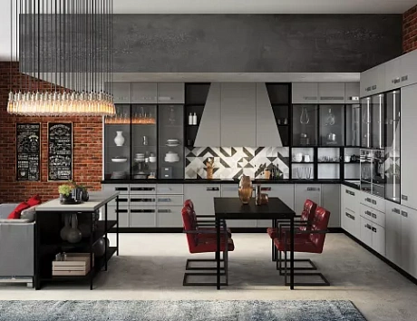 Серая кухня в Чите