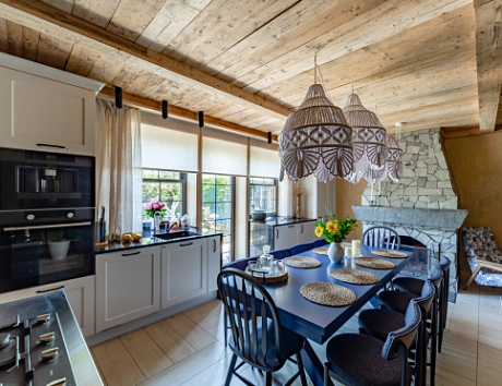 Кухни в стиле кантри в частном доме