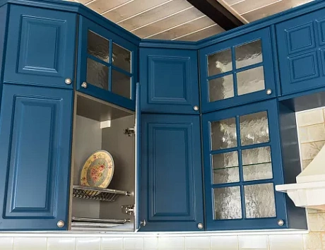 Синяя кухня в Санкт-Петербурге