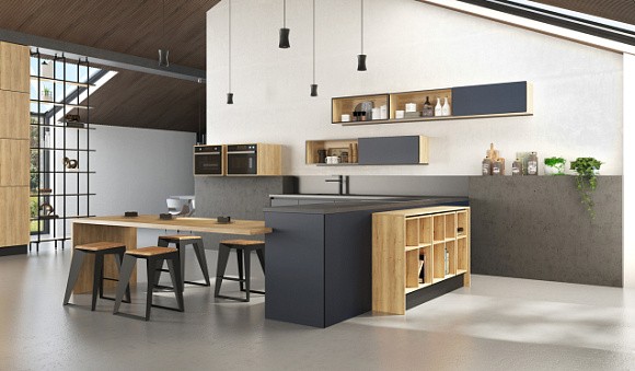 Синяя кухня