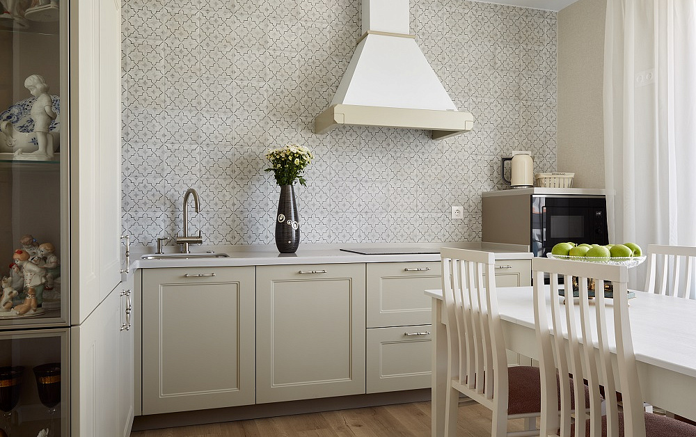 Кремовая кантри-кухня